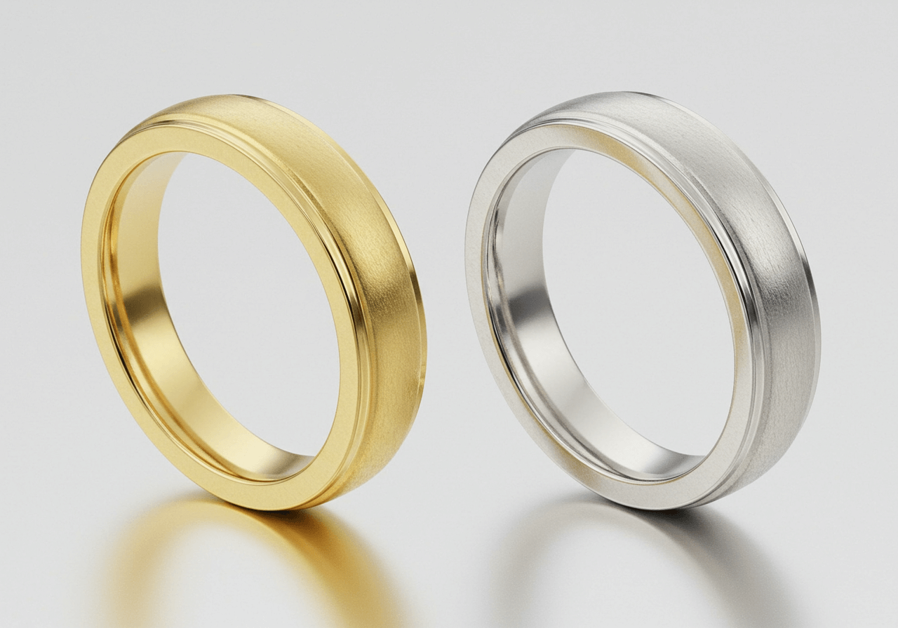 هل الذهب الأبيض أغلى من الأصفر؟