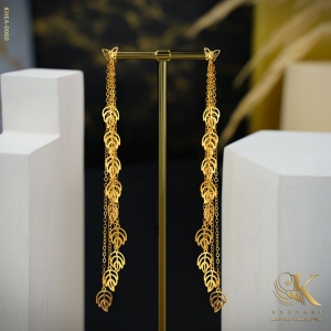 قرط ذهبي نسائي مميز عيار 21