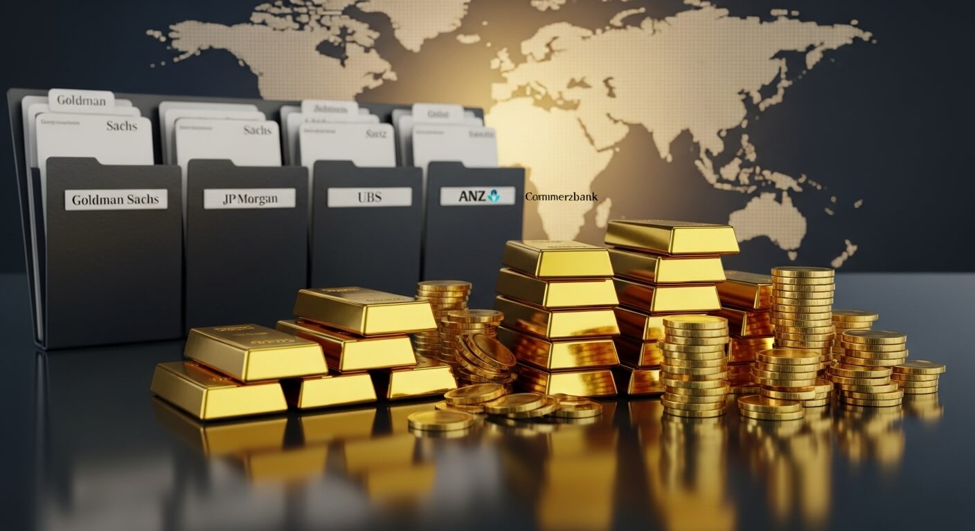 خمسة توقعات مختلفة للذهب في 2026 من مؤسسات عالمية