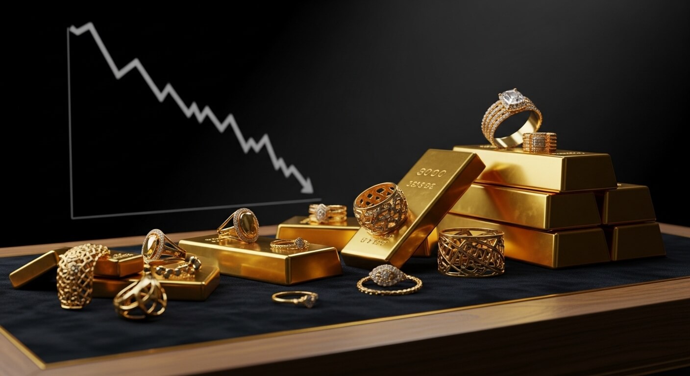 انخفاض سعر الذهب 100 ليرة جديدة في السوق السورية