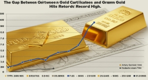 الفجوة بين شهادات الذهب والذهب الفعلي تسجل رقماً قياسياً